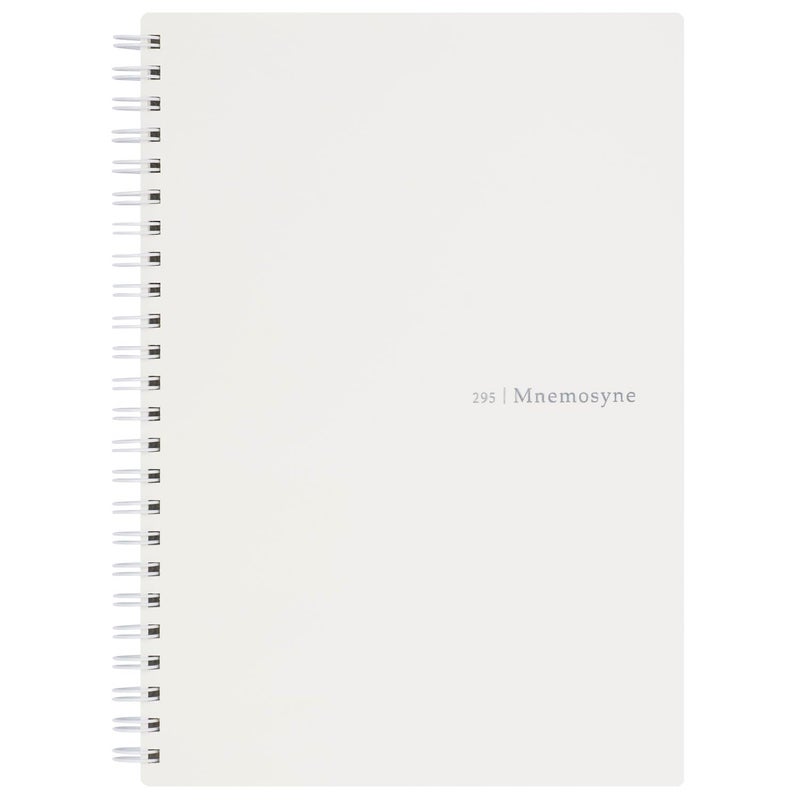 Maruman MNEMOSYNE Soft Cover Notebook 8.27 x 5.83 Inches (A5), 7mm ruled 24-line, 80 Sheets, Off-White, 1 ea. (N295-06) - Image 1
